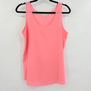 Pink Republic Vibrant Pink Dressy Work‎ Under Blazer/Jacket Tank Top Size Large
